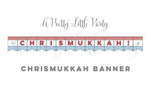 Chrismukkah Party Invitations Chrismukkah Banner Chrismukkah Sign Christmas Hanukkah