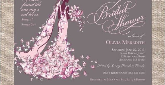 Christian Bridal Shower Invitations Elegant Christian Bridal Shower Invitation by
