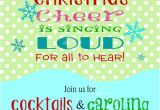 Christmas Caroling Party Invitations Buddy the Elf Quote Cocktails Caroling Printable Holiday