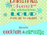 Christmas Caroling Party Invitations Buddy the Elf Quote Cocktails Caroling Printable Holiday