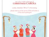 Christmas Caroling Party Invitations Christmas Carolers Holiday Party Invitation Holiday