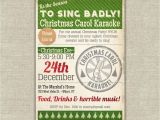 Christmas Caroling Party Invitations Printable Karaoke Christmas Party Invitation Carol 20 00