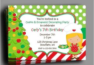Christmas Cookie Decorating Party Invitations Free Christmas Invitation Printable or Printed with Free