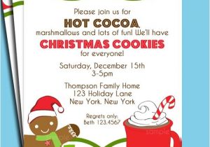 Christmas Cookie Decorating Party Invitations Free Items Similar to Christmas Hot Cocoa and Cookies