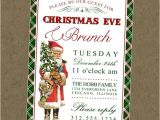 Christmas Eve Dinner Party Invitations Vintage Santa Printable Invitation Christmas Eve Brunch