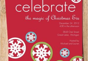 Christmas Eve Party Invitations Celebrate Christmas Eve Digital Holiday Party Invitation