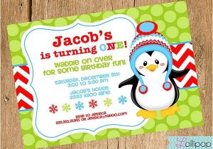 Christmas First Birthday Party Invitations First Birthday Invitation Wording and 1st Birthday