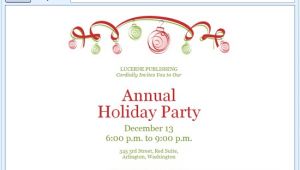Christmas Holiday Party Email Invitation Template for Outlook Download Free Printable Invitations Of E Mail Message