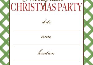 Christmas Party E Invitations Template 7 Best Images Of Free Printable Christmas Invitation