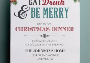 Christmas Party formal Invitation Template Christmas Invitation Free Templates Download