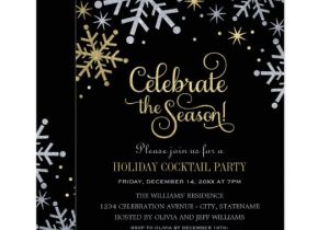 Christmas Party formal Invitation Template Holiday Party Invitations Silver and Gold Colors
