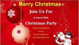 Christmas Party Invitation Cards Design Christmas Invitation Card Template Best Template Examples