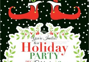 Christmas Party Invitation Images Free Elf Christmas Party Invitation Template Stock Vector
