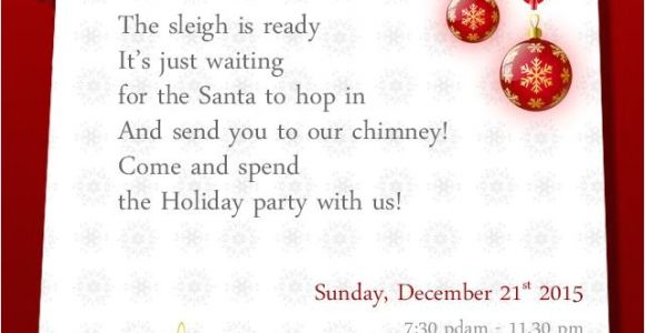 Christmas Party Invitation Message Christmas Party Invitation Wording Templates