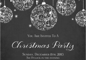 Christmas Party Invitation Template Black and White Printable Sparkle Christmas Invitation by