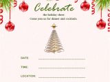 Christmas Party Invitation Template Christmas Invitation Template and Wording Ideas