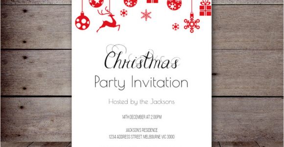 Christmas Party Invitation Template Editable Editable Holiday Invitations Printabell Create