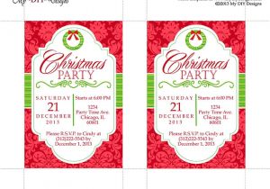 Christmas Party Invitation Template Publisher Christmas Invitation Template