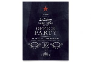 Christmas Party Invitation Template Publisher Office Holiday Party Flyer Template Word Publisher