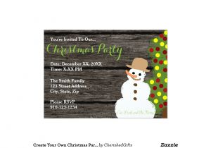 Christmas Party Invitations Design Your Own Create Your Own Christmas Party Invitation