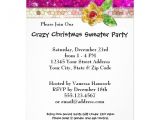 Christmas Party Invitations Design Your Own Create Your Own Ugly Sweater Christmas Party Bling 6 5×8