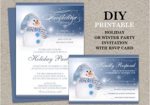 Christmas Party Invitations with Rsvp Cards 96 Best Printable Christmas and Holiday Party Invitations