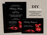 Christmas Party Invitations with Rsvp Cards Christmas Invitations with Rsvp Cards Printable Holiday