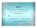 Christmas Party Invitations with Rsvp Cards Crystal Snowflake Blue Christmas Party Rsvp 3 5×5 Paper