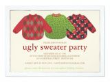 Christmas Party Invite Template Uk Ugly Christmas Sweater Party Invitation Zazzle Co Uk