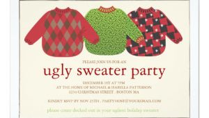 Christmas Party Invite Template Uk Ugly Christmas Sweater Party Invitation Zazzle Co Uk
