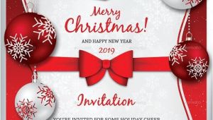 Christmas Party Invite Template Word 30 Christmas Invitation Templates Free Sample Example