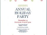 Christmas Party Invite Template Word Holiday Party Invitation Template formal Word Templates