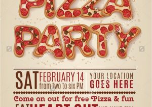 Christmas Pizza Party Invitations Pizza Party Invitation Template Free Invitation