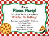Christmas Pizza Party Invitations Pizza Party Invite