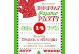 Christmas Pj Party Invitation Holiday Pajama Christmas Party Invitation Zazzle