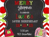 Christmas Slumber Party Invitations 12 Christmas Pajama Party Invitations with Envelopes Pj