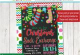 Christmas sock Exchange Party Invitation Christmas sock Exchange Party Invitation Kids Christmas