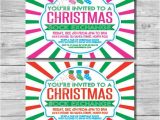 Christmas sock Exchange Party Invitation Items Similar to Printable Christmas sock Exchange