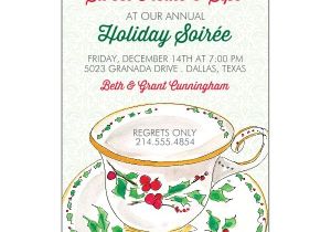 Christmas Tea Party Invitations Free Berry Merry Holiday Tea Invitations