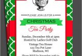 Christmas Tea Party Invitations Free Christmas Tea Party Invitation Printable Christmas