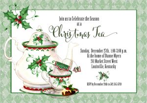 Christmas Tea Party Invitations Free Holiday Tea Invitation Christmas Tea Invitation Tea Party