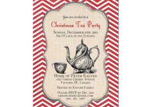 Christmas Tea Party Invitations Free Items Similar to Printable Christmas Tea Party Invitation