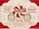 Christmas themed Wedding Shower Invitations Fairytale Christmas Bride Shower Invitation Sweet Santa