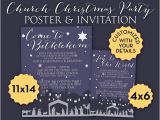 Church Christmas Party Invitation Items Similar to Lds Church Christmas Nativity Holiday