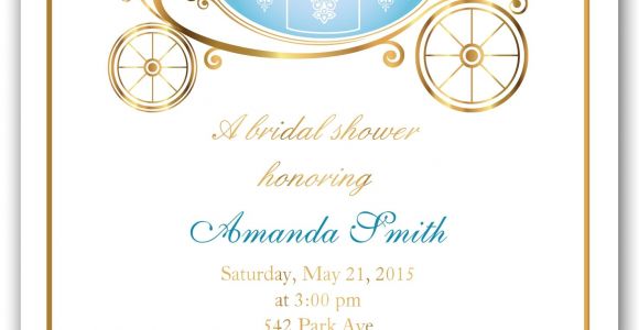 Cinderella themed Bridal Shower Invitations Bridal Shower Invitations Bridal Shower Invitations