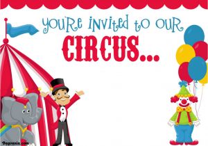 Circus Birthday Invitation Template Free Free Printable Circus Birthday Invitations Template Free