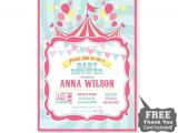 Circus themed Baby Shower Invitations Circus Baby Shower Invitation Printable From 800canvas