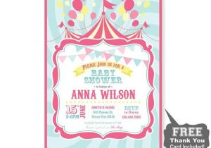 Circus themed Baby Shower Invitations Circus Baby Shower Invitation Printable From 800canvas