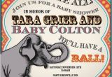 Circus themed Baby Shower Invitations Circus themed Baby Shower Invite
