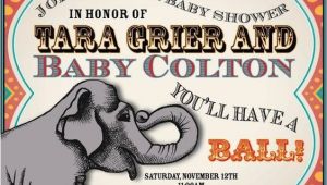 Circus themed Baby Shower Invitations Circus themed Baby Shower Invite